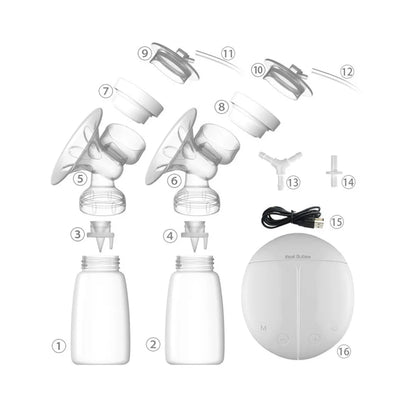 Real Bubee Electric Breast Pump with Milk Bottle