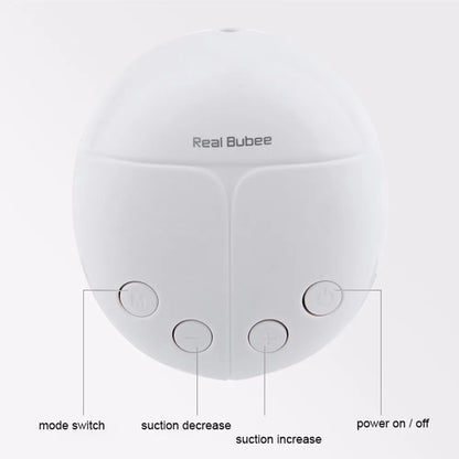 Real Bubee Electric Breast Pump with Milk Bottle