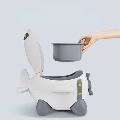 Cartoon Airplane Folding Children's Toilet