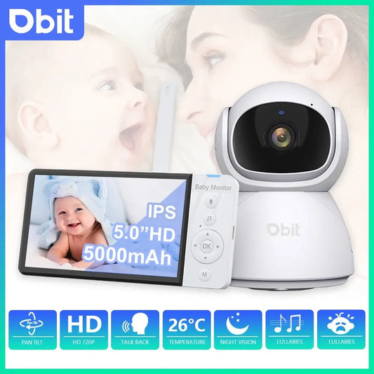 GuardiVue Baby Monitor: Security Camera with 5" IPS Screen