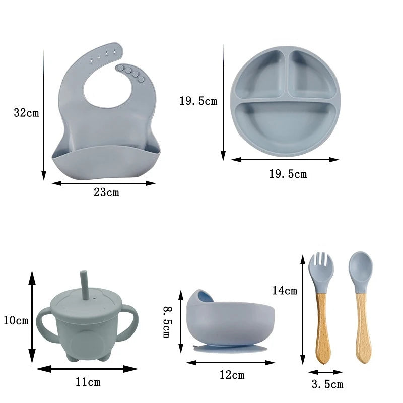 SuctionJoy Kids Silicone Tableware Set