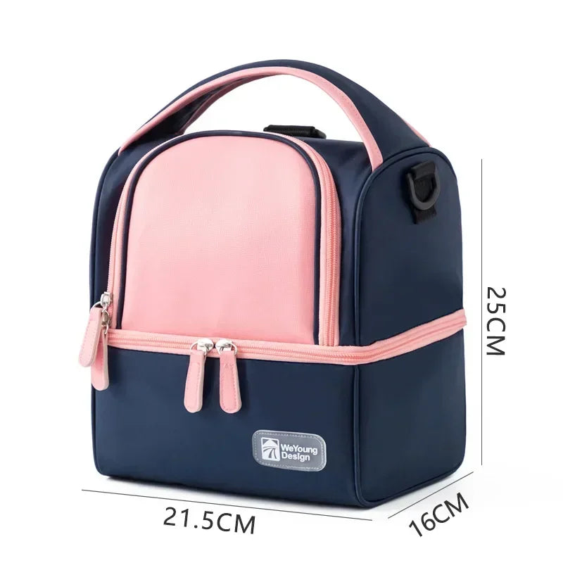 CoolKeeper™️ Double Layer Cooler Lunch Box Bag - Multifunctional Breast Milk and Food Storage Bag