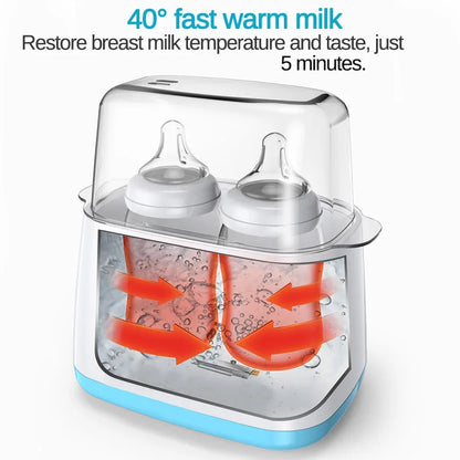 PureGuard 6-in-1 Baby Comfort Hub: Intelligent Thermostat Bottle Sterilizer & Milk Warmer