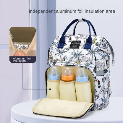 Portable Insulated Baby Bottle and Diaper Organizer Bag