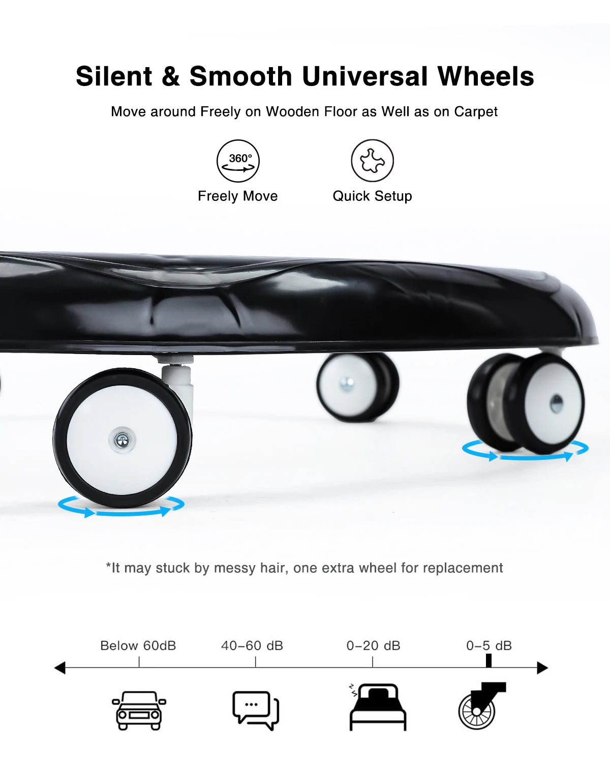 UBRAVOO Baby Walker Round Adjustable with Universal Wheels