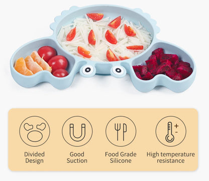 TinyTummy BabyCrab Delight 9Pcs Baby Silicone Feeding Set