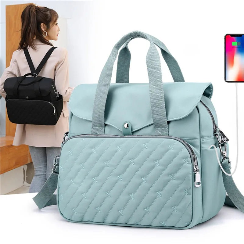 Product Name: MomEase 2024 - Fashionable Waterproof One-Shoulder Diaper Bag