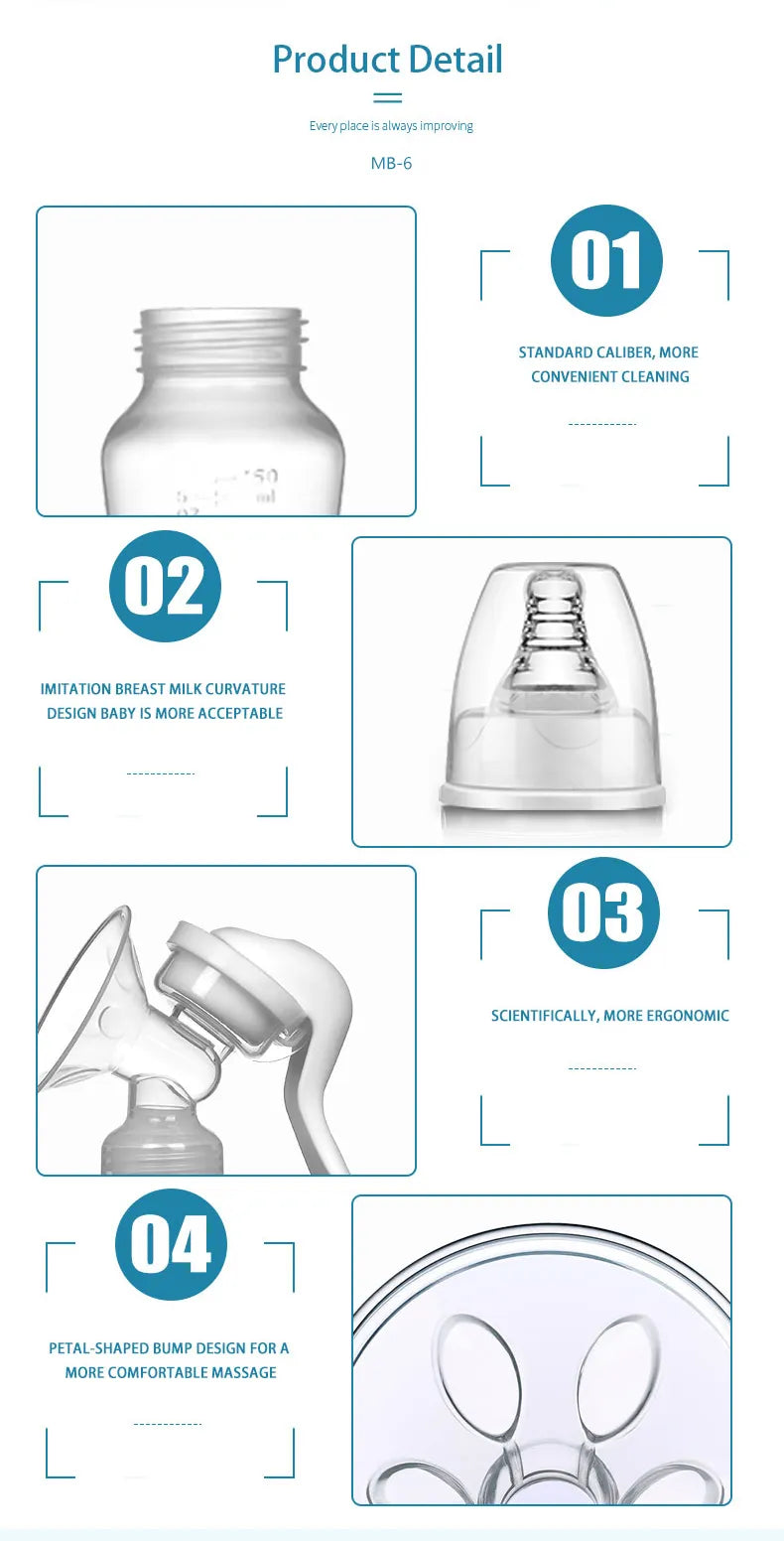 SereniMilk Bliss: Manual Suction Breast Pump