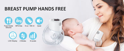 "MomEase Express: Wireless Wearable Breast Pump"