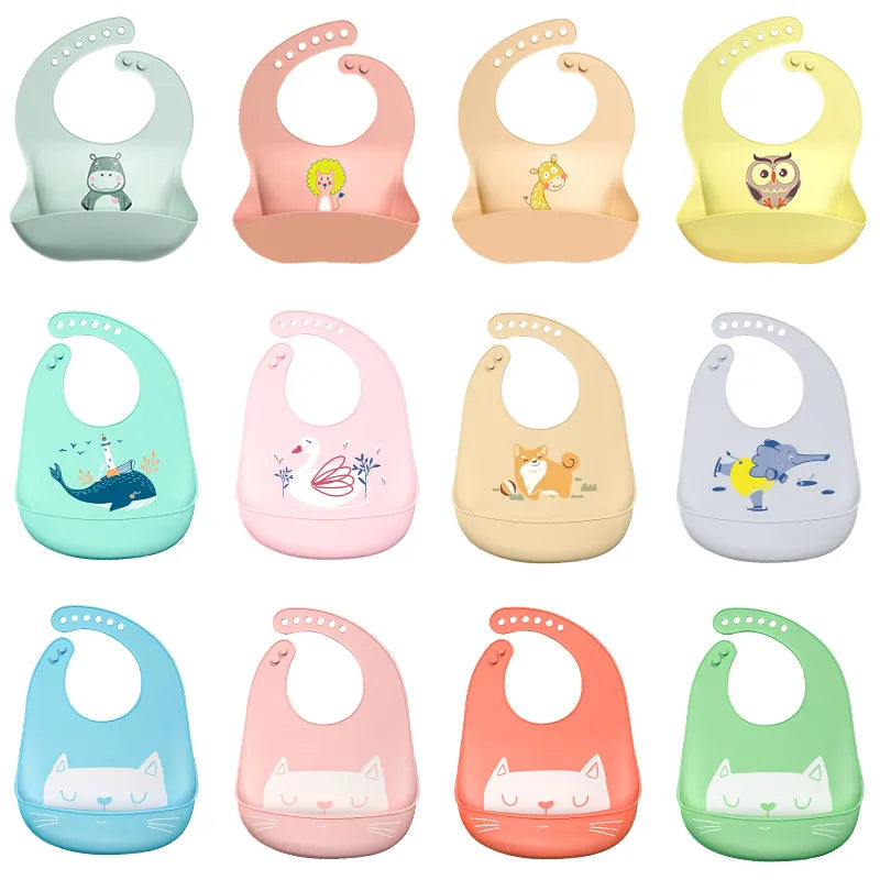 AquaGuard Baby Bibs: Waterproof and Cute Animal Prints