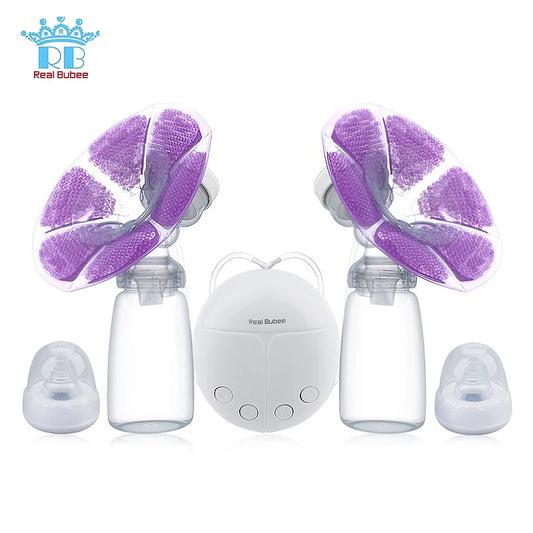 Real Bubee Electric Breast Pump with Milk Bottle