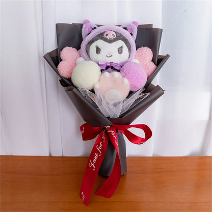 Hot Cartoon Kitty Cat Plush Doll Toy Stuffed Animals Bouquet