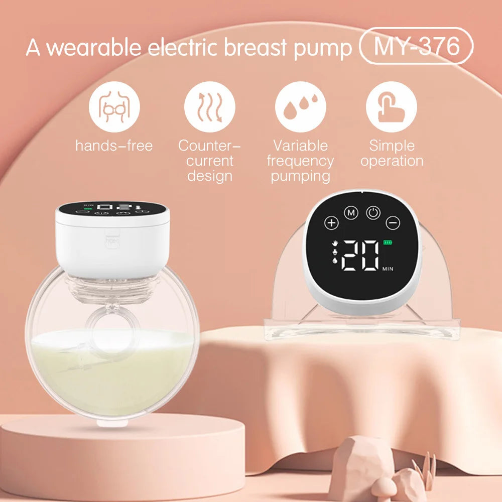 WhisperWear Duo: Silent Hands-Free Electric Breast Pump (2pcs) 180ml