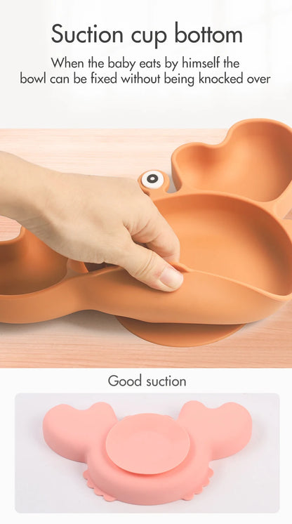 TinyTummy BabyCrab Delight 9Pcs Baby Silicone Feeding Set