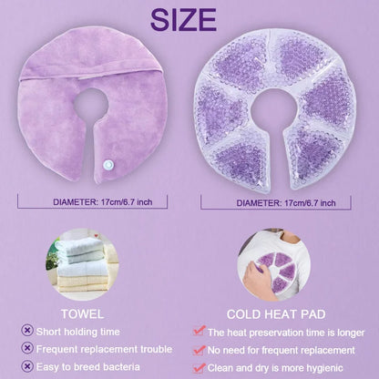 ComfortHeal Breast Therapy Pads: Hot Cold Gel Pads for Breastfeeding