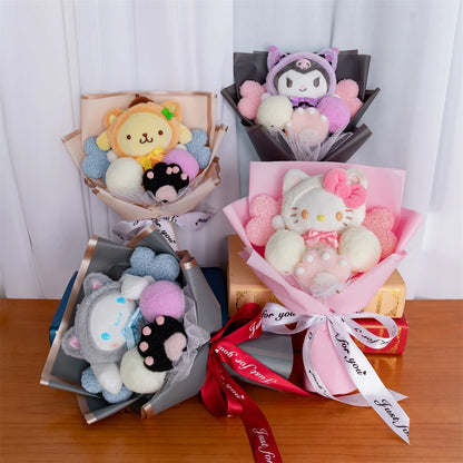 Hot Cartoon Kitty Cat Plush Doll Toy Stuffed Animals Bouquet