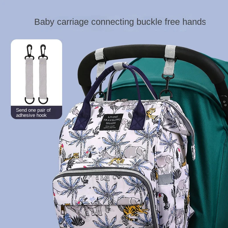 Portable Insulated Baby Bottle and Diaper Organizer Bag