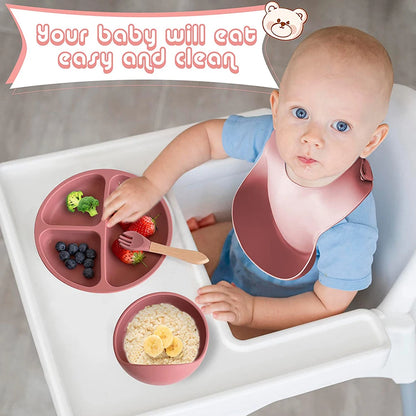 SuctionJoy Kids Silicone Tableware Set