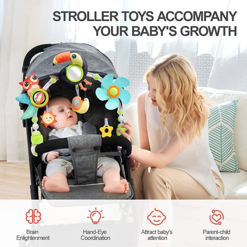 MelodyMates Stroller Arch: Clip-On Musical Sensory Toy