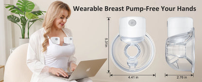 "MomEase Express: Wireless Wearable Breast Pump"