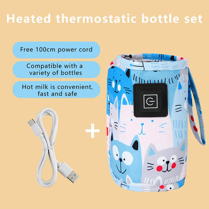 WarmNJoy USB Bottle Warmer: Travel Stroller Insulated Bag