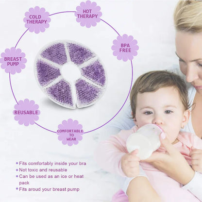 ComfortHeal Breast Therapy Pads: Hot Cold Gel Pads for Breastfeeding