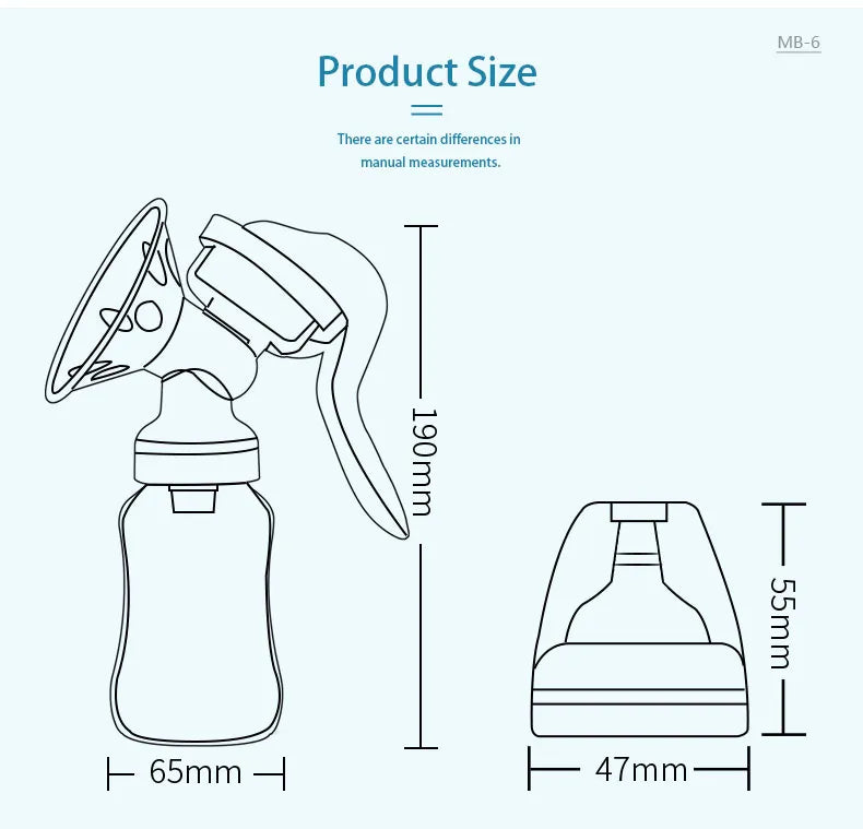 SereniMilk Bliss: Manual Suction Breast Pump