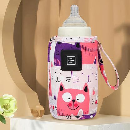 WarmNJoy USB Bottle Warmer: Travel Stroller Insulated Bag