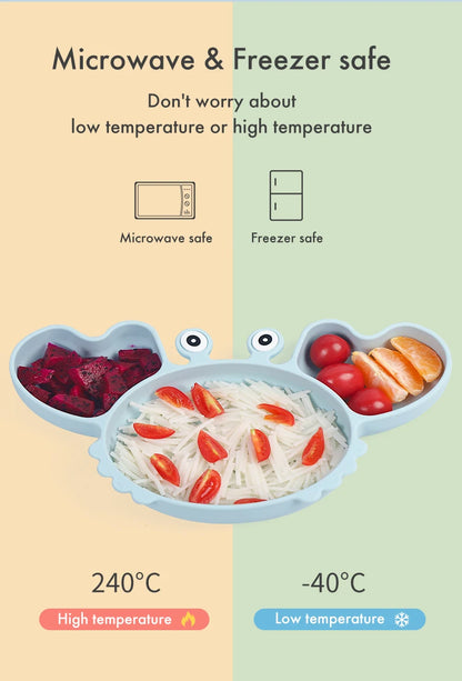 TinyTummy BabyCrab Delight 9Pcs Baby Silicone Feeding Set